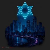 Tel Aviv Neon Futuristic Women's Sweatshirt thumb 2