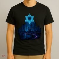 Tel Aviv Neon Futuristic T-Shirt thumb 3