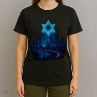 Tel Aviv Neon Futuristic T-Shirt thumb 4
