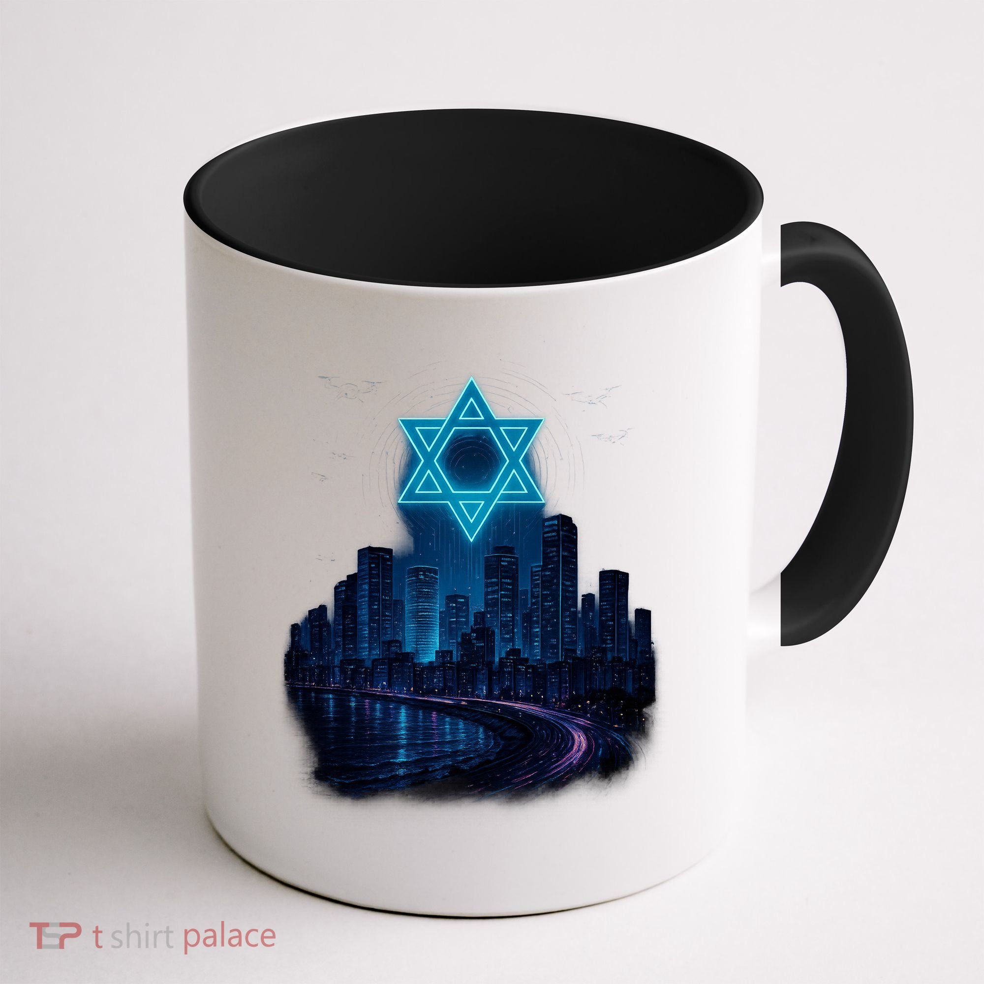 Tel Aviv Neon Futuristic Coffee Mug