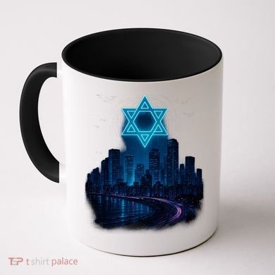 Tel Aviv Neon Futuristic Coffee Mug