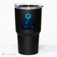 Tel Aviv Neon Futuristic Tumbler thumb 0