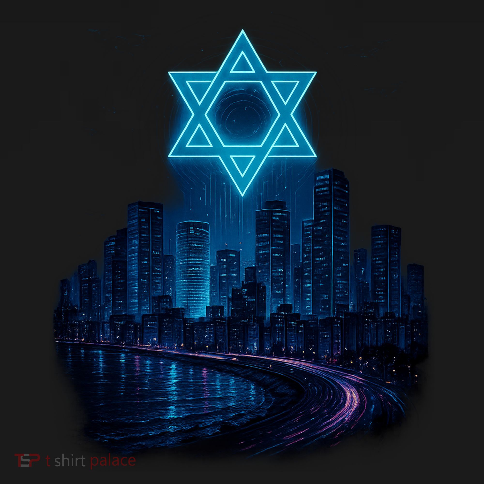Tel Aviv Neon Futuristic Women's Tank Top