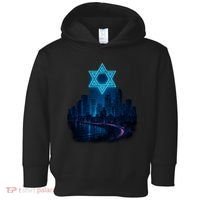 Tel Aviv Neon Futuristic Toddler Hoodie thumb 0