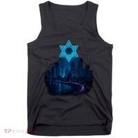 Tel Aviv Neon Futuristic Tank Top thumb 0