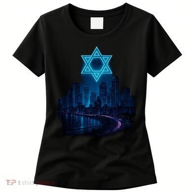 Tel Aviv Neon Futuristic Women's T-Shirt