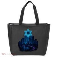 Tel Aviv Neon Futuristic Tote Bag thumb 0