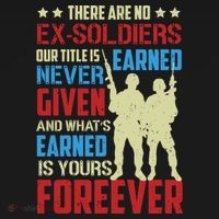 There Are No ExSoldiers Authentic Veteran US Veteran Motivational Slogan Women's Tank Top thumb 5