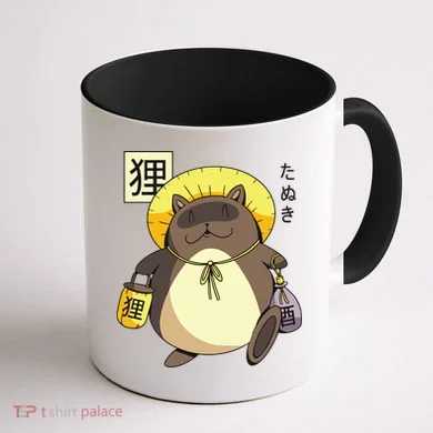 Tanuki Yokai Coffee Mug back