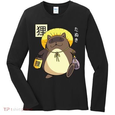 Tanuki Yokai Women's Long Sleeve Shirt