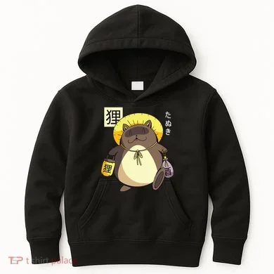 Tanuki Yokai Kids Hoodie