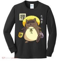 Tanuki Yokai Kids Long Sleeve Shirt thumb 0