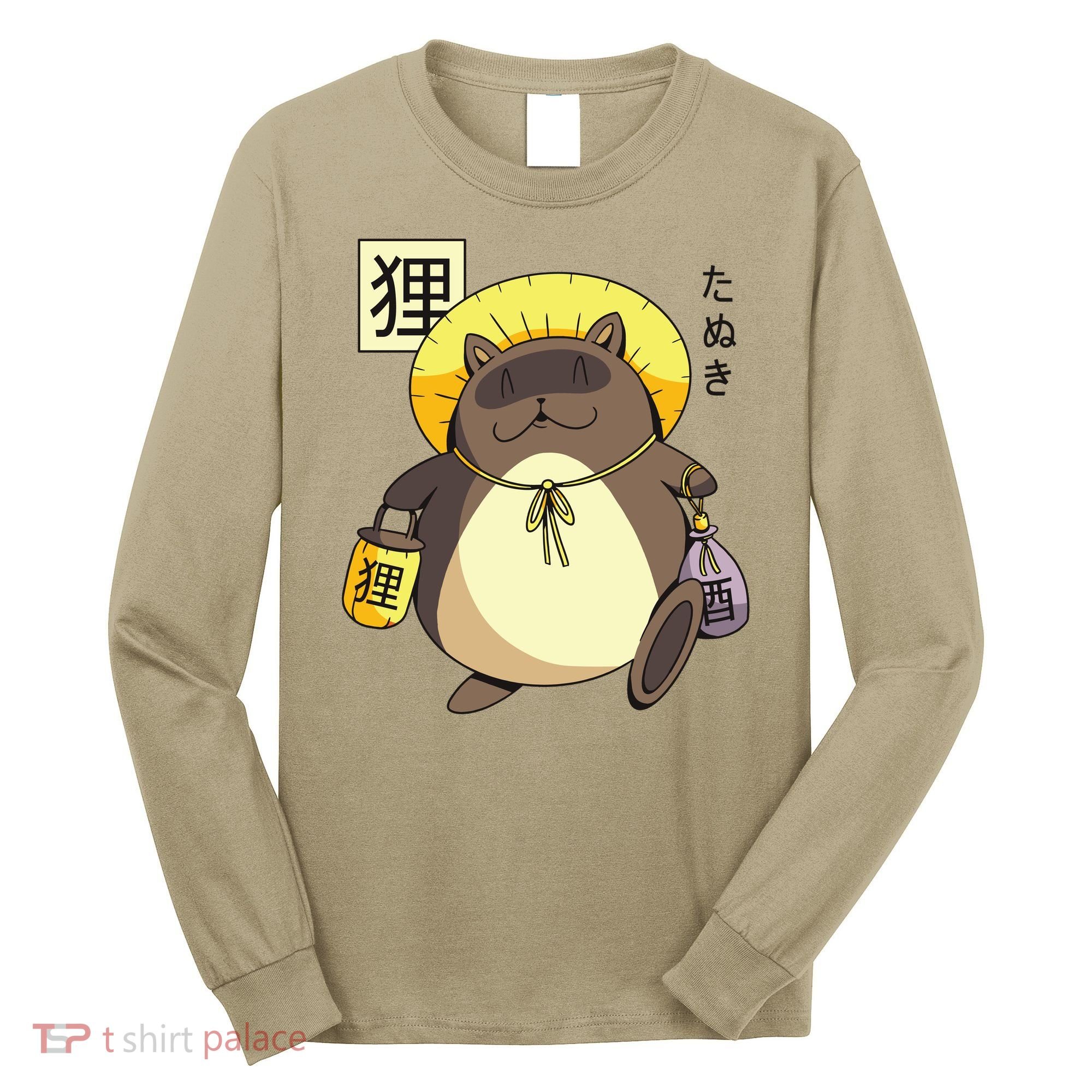 Tanuki Yokai Long Sleeve Shirt