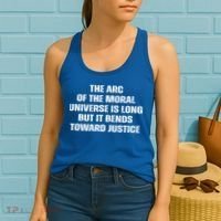 The Arc Of Moral Universe Is Long But It Bends Toward Justic Great Gift Women's Tank Top thumb 2
