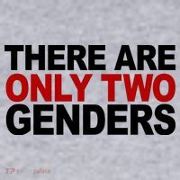 There Are Only Two Genders Women's Racerback Cropped Tank thumb 2