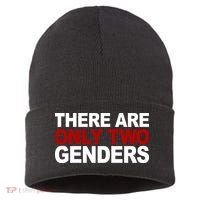 There Are Only Two Genders Sustainable Knit Beanie thumb 0