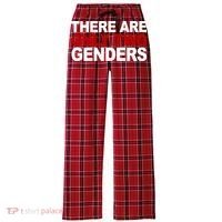 There Are Only Two Genders Women's Flannel Plaid Pajama Pants thumb 0