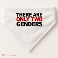 There Are Only Two Genders USA-Made Doggie Bandana thumb 0