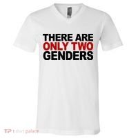 There Are Only Two Genders V-Neck T-Shirt thumb 0