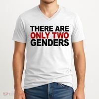 There Are Only Two Genders V-Neck T-Shirt thumb 2