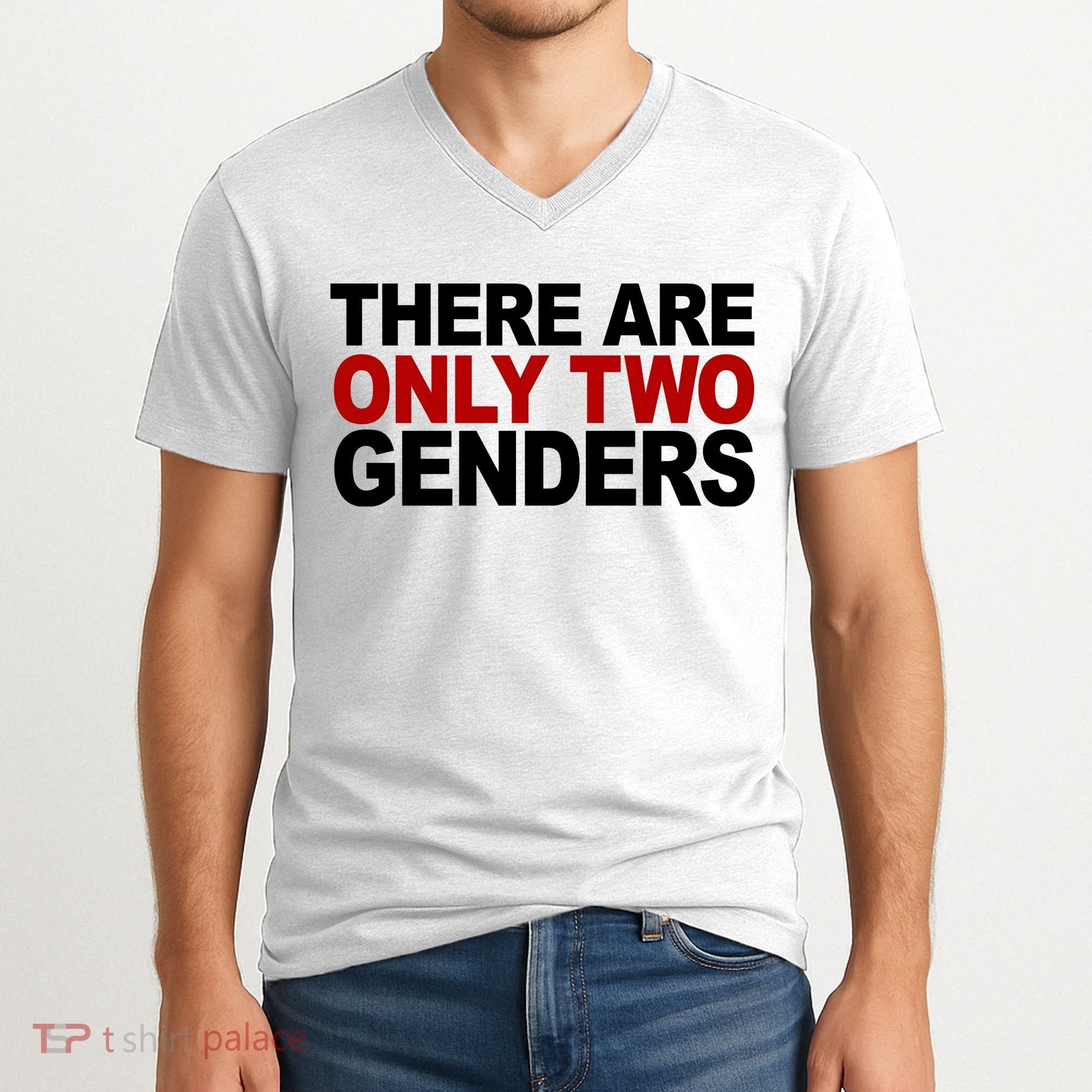 There Are Only Two Genders V-Neck T-Shirt