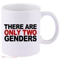 There Are Only Two Genders 11oz C Handle Ceramic Mug thumb 0