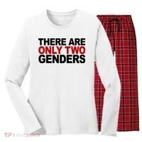 There Are Only Two Genders Women's Long Sleeve Flannel Pajama Set  thumb 0