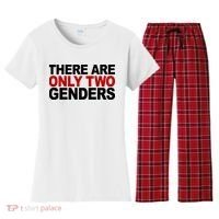 There Are Only Two Genders Women's Flannel Pajama Set thumb 0