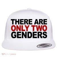 There Are Only Two Genders Flat Bill Trucker Hat thumb 0