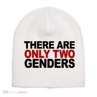 There Are Only Two Genders Short Acrylic Beanie thumb 0