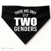 There Are Only Two Genders Gender USA-Made Doggie Bandana thumb 0