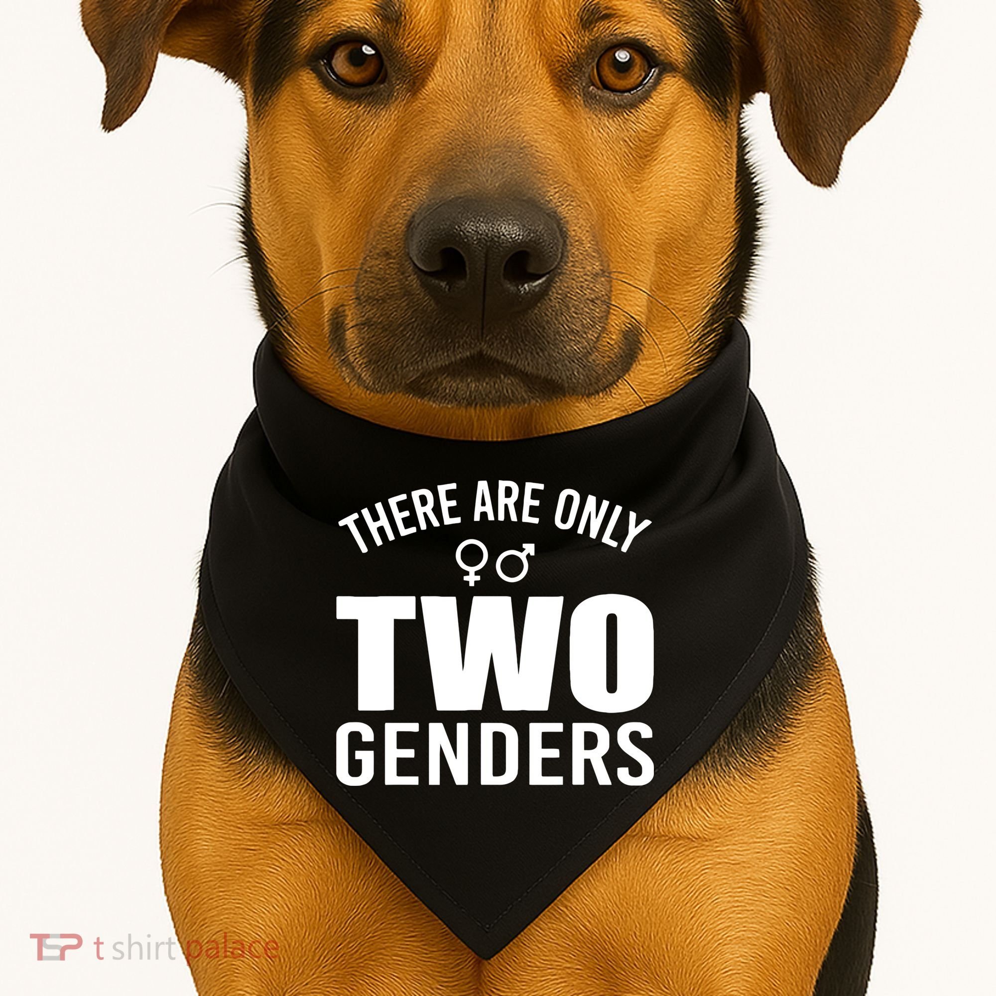 There Are Only Two Genders Gender USA-Made Doggie Bandana
