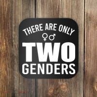 There Are Only Two Genders Gender Coaster thumb 0
