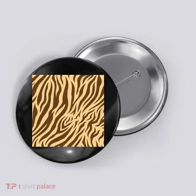 Tiger Animal Print Button