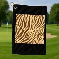 Tiger Animal Print Golf Towel thumb 1
