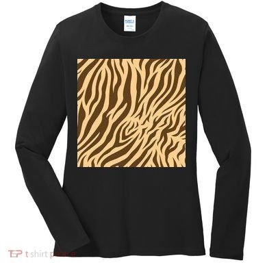 Tiger Animal Print Women's Long Sleeve Shirt