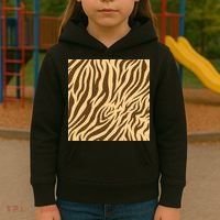 Tiger Animal Print Kids Hoodie thumb 3
