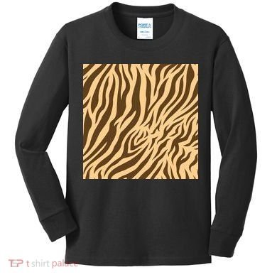 Tiger Animal Print Kids Long Sleeve Shirt