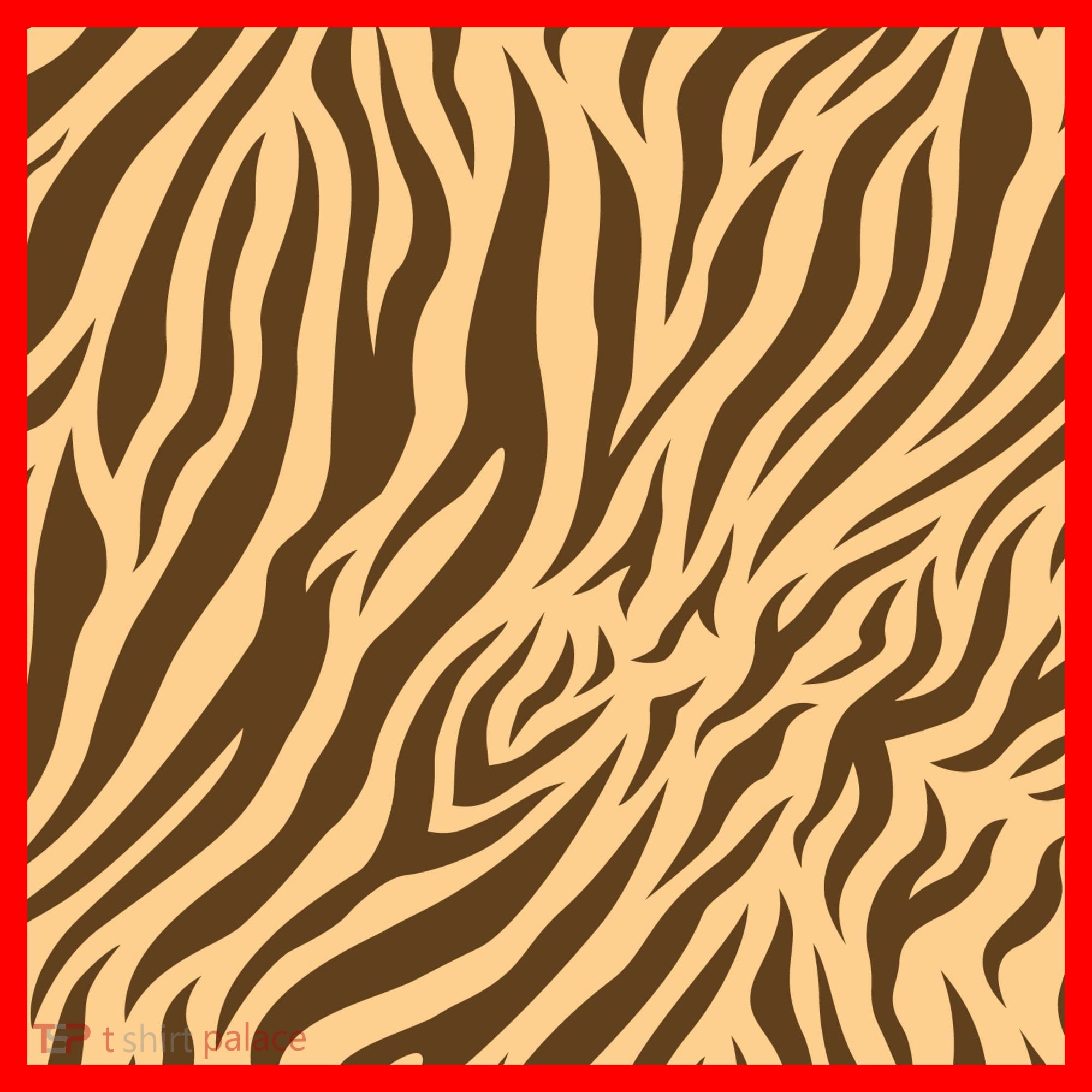 Tiger Animal Print Santa Hat