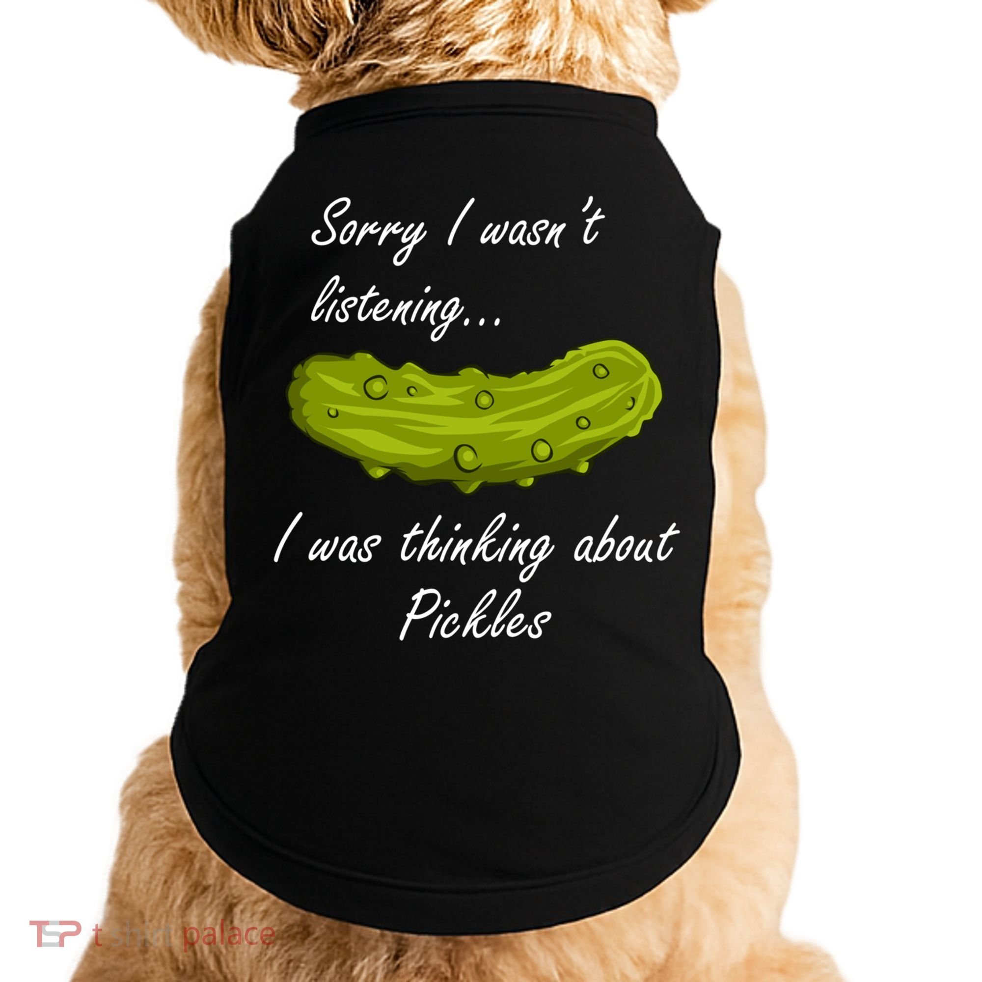 Thinking About Pickles Funny Saying Ferted Cucumber Gift Doggie Tank