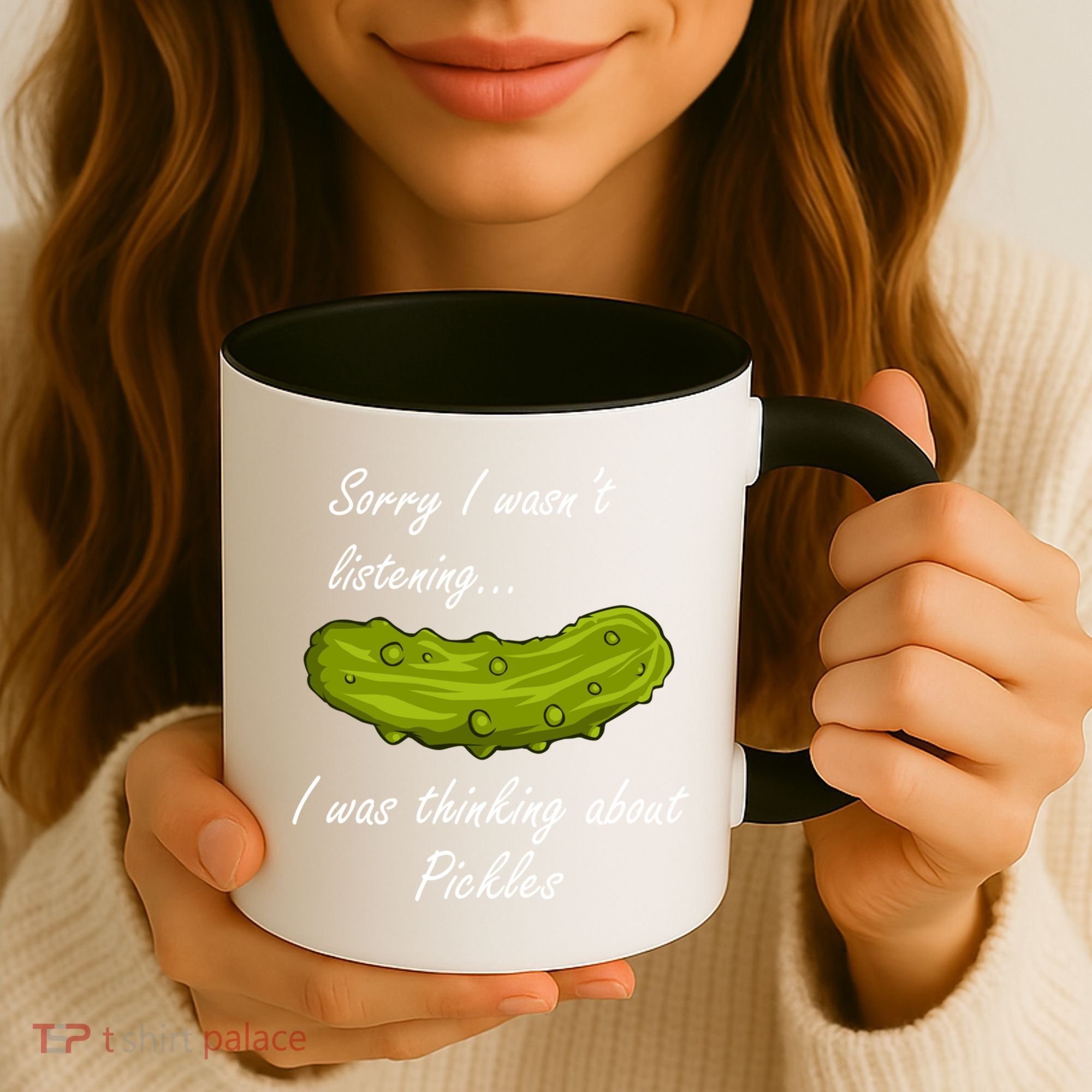 Thinking About Pickles Funny Saying Ferted Cucumber Gift Coffee Mug