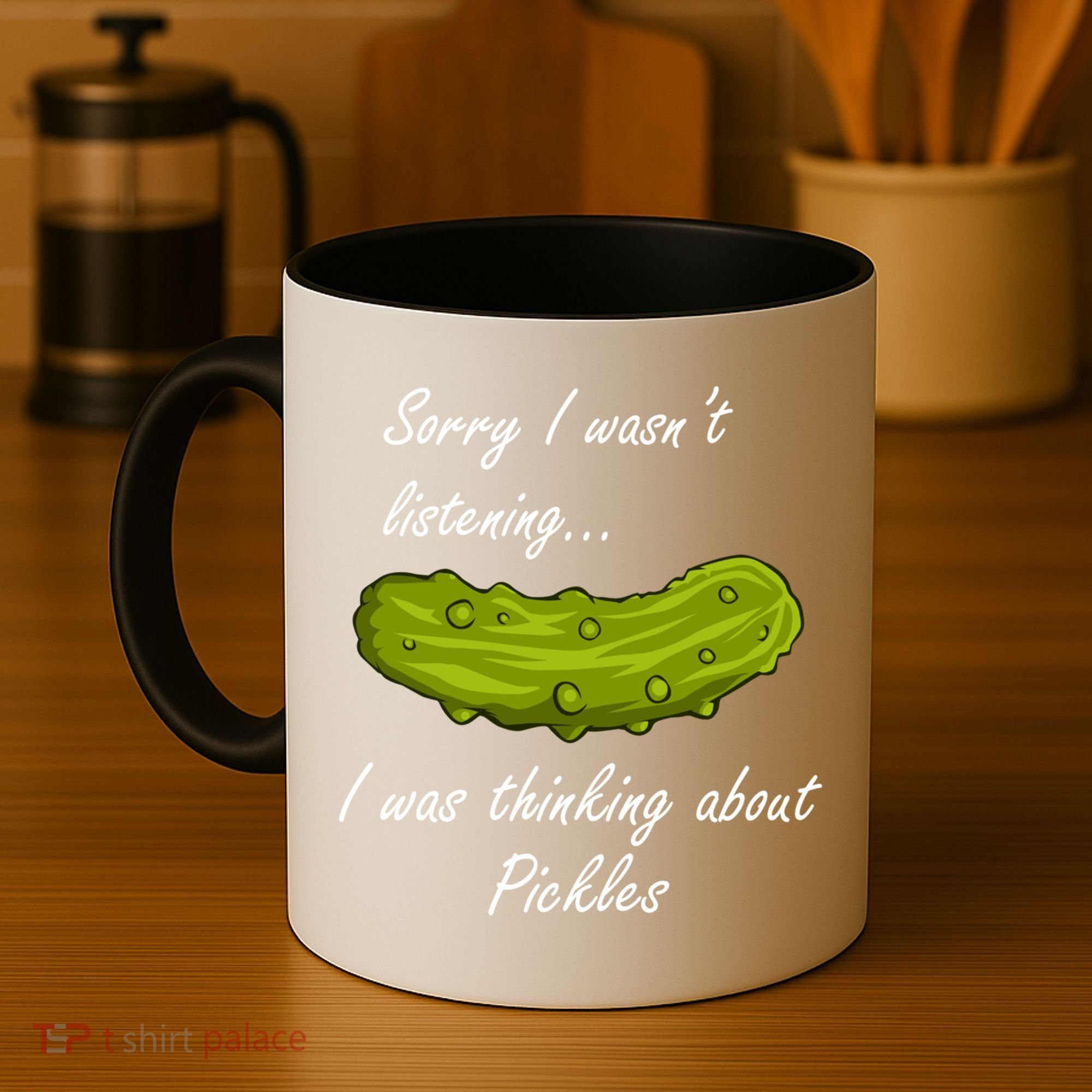Thinking About Pickles Funny Saying Ferted Cucumber Gift Coffee Mug