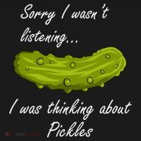 Thinking About Pickles Funny Saying Ferted Cucumber Gift Ornament thumb 1