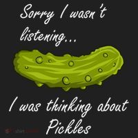 Thinking About Pickles Funny Saying Ferted Cucumber Gift Hat thumb 2