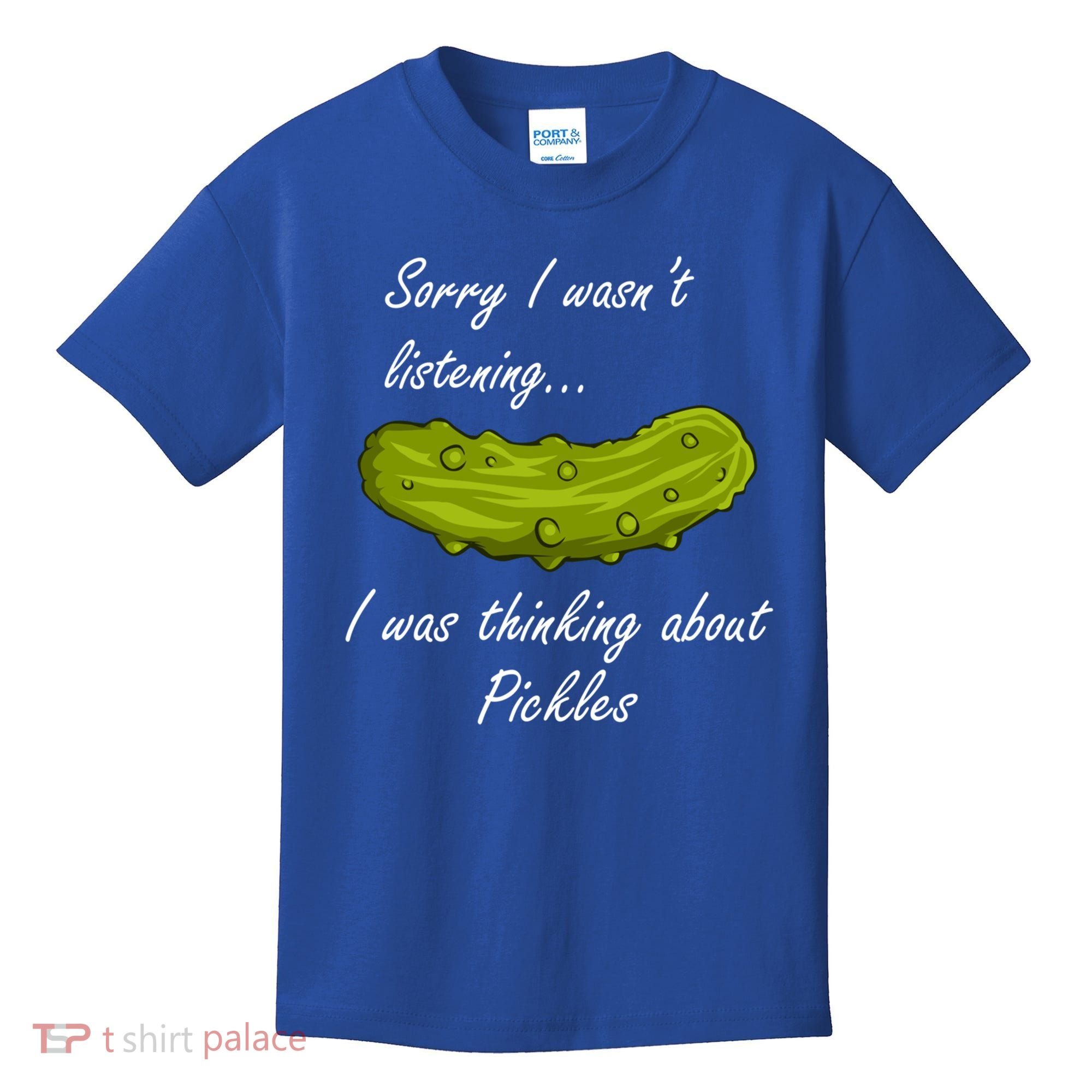Thinking About Pickles Funny Saying Ferted Cucumber Gift Kids T-Shirt