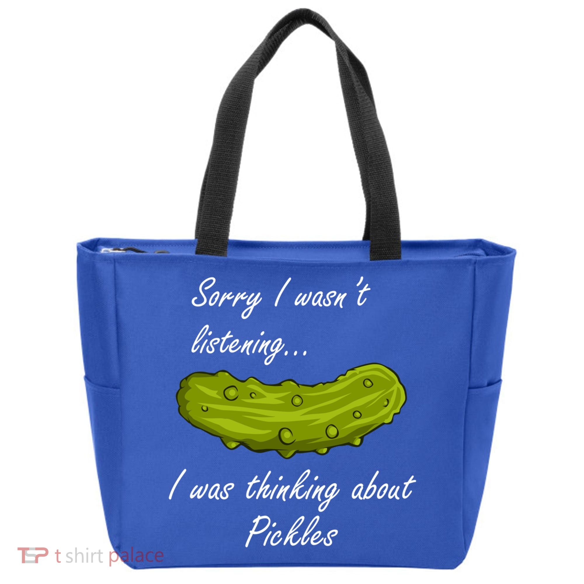 Thinking About Pickles Funny Saying Ferted Cucumber Gift Tote Bag