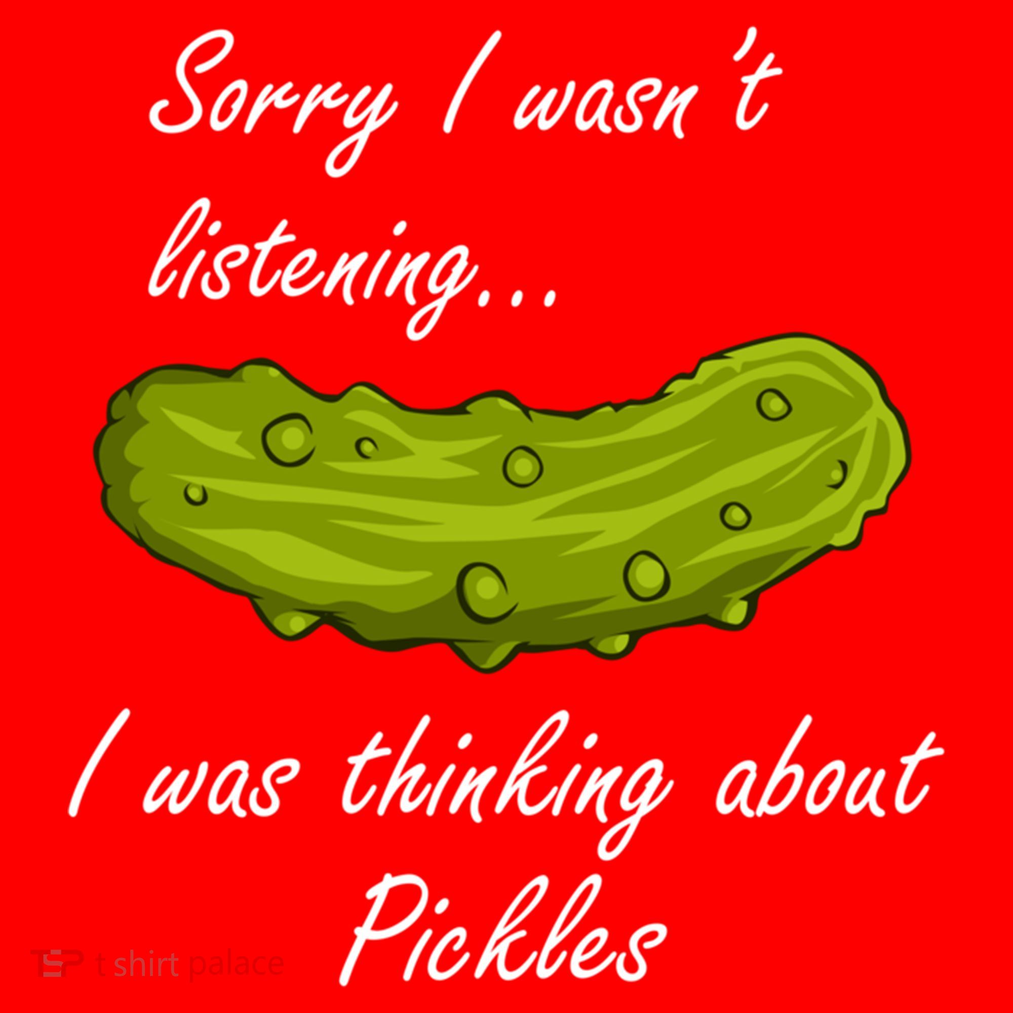 Thinking About Pickles Funny Saying Ferted Cucumber Gift Santa Hat