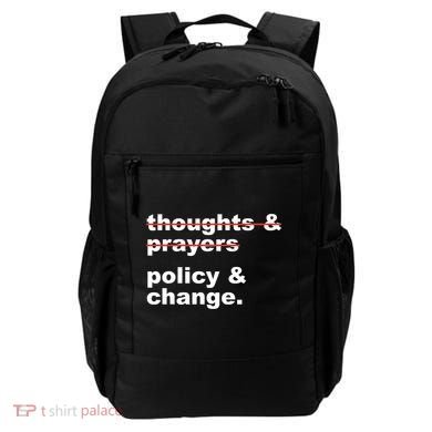 Thoughts And Prayers Policy And Change Human Rights Equality Backpack