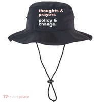 Thoughts And Prayers Policy And Change Human Rights Equality Bucket Hat thumb 0