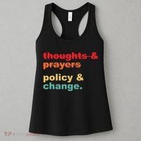 Thoughts And Prayers Policy And Change Human Rights Equality Women's Tank Top thumb 3
